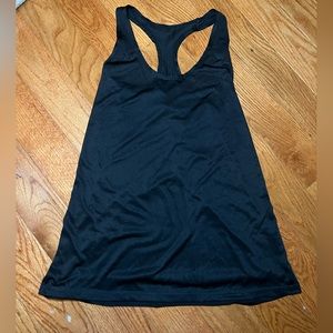 Womens Black Racerback Workout Tank Top Size Large